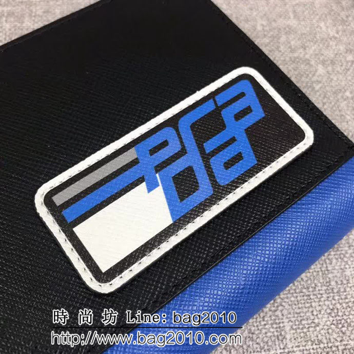 PRADA普拉達 官網同步 2018最新摩登態度系列 男士單拉鏈錢包 2ML317 DD1343